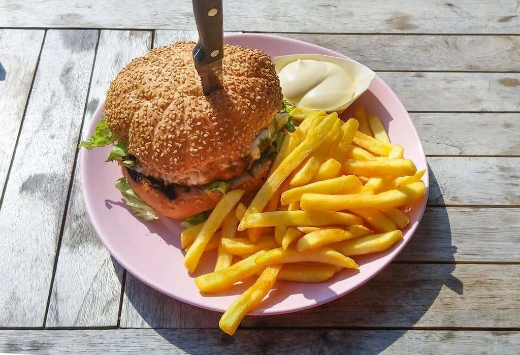 Double smash burger